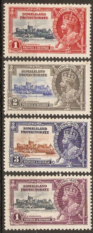 Somaliland Protectorate 1935 Silver Jubilee Set. SG86-SG89.